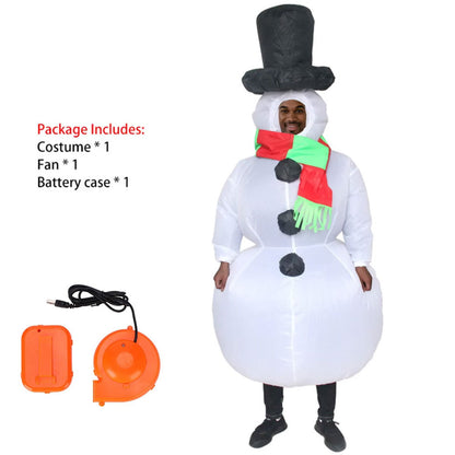 Inflatables Christmas Costume Inflatable Santa Costumes Snowman Gingerbread Man - ChildAngle