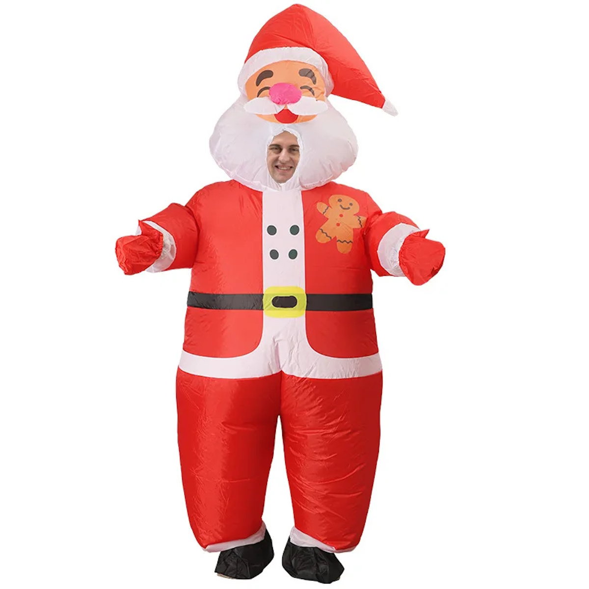 Inflatables Christmas Costume Inflatable Santa Costumes Snowman Gingerbread Man - ChildAngle