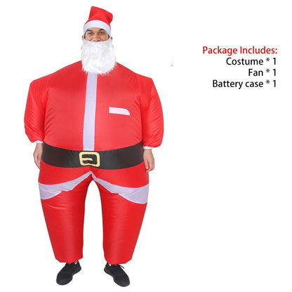 Inflatables Christmas Costume Inflatable Santa Costumes Snowman Gingerbread Man - ChildAngle