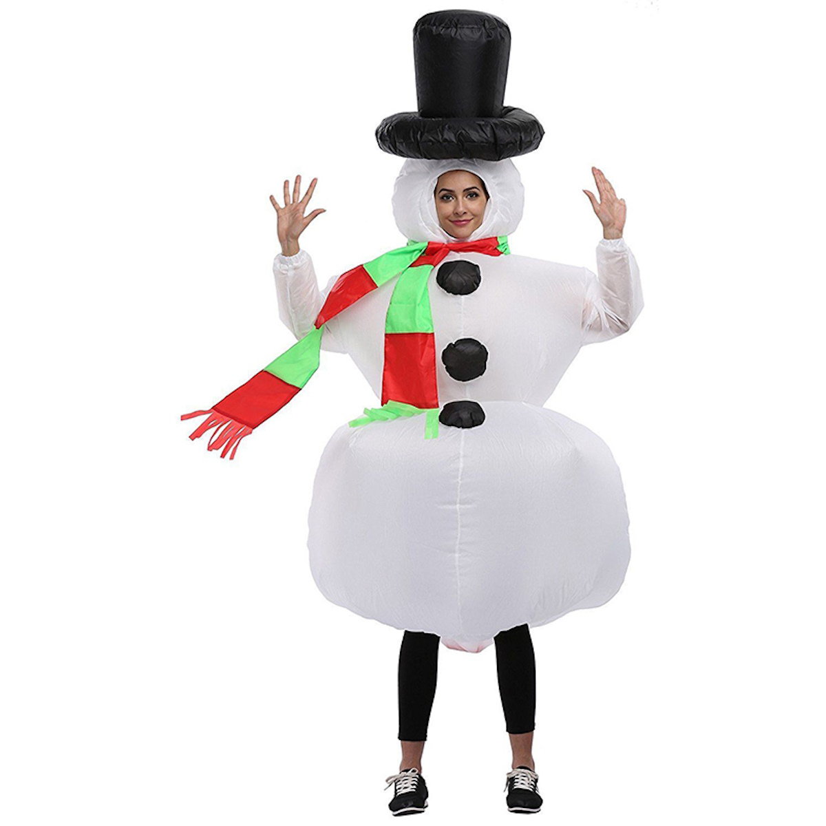 Inflatables Christmas Costume Inflatable Santa Costumes Snowman Gingerbread Man - ChildAngle