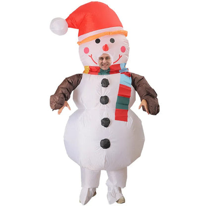 Inflatables Christmas Costume Inflatable Santa Costumes Snowman Gingerbread Man - ChildAngle