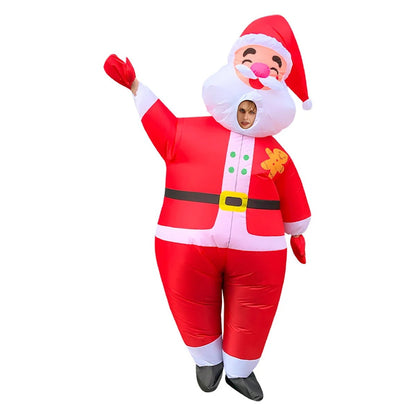 Inflatables Christmas Costume Inflatable Santa Costumes Snowman Gingerbread Man - ChildAngle