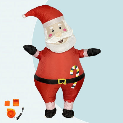 Inflatables Christmas Costume Inflatable Santa Costumes Snowman Gingerbread Man - ChildAngle
