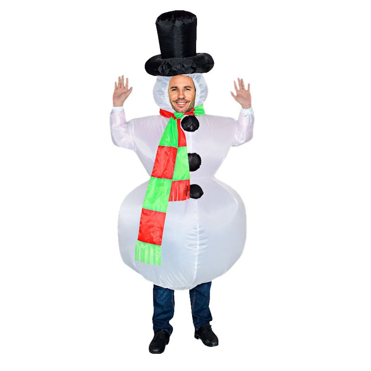Inflatables Christmas Costume Inflatable Santa Costumes Snowman Gingerbread Man - ChildAngle