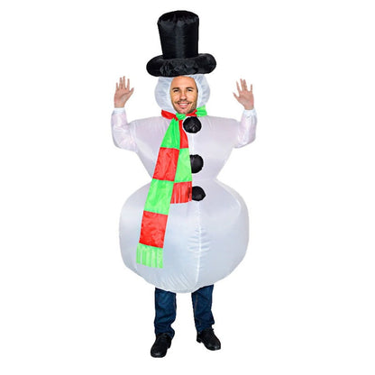 Inflatables Christmas Costume Inflatable Santa Costumes Snowman Gingerbread Man - ChildAngle