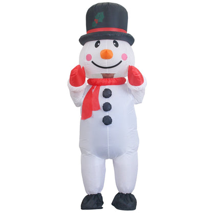 Inflatables Christmas Costume Inflatable Santa Costumes Snowman Gingerbread Man - ChildAngle