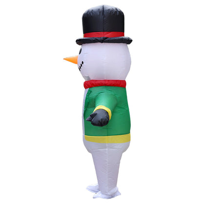 Inflatables Christmas Costume Inflatable Santa Costumes Snowman Gingerbread Man - ChildAngle