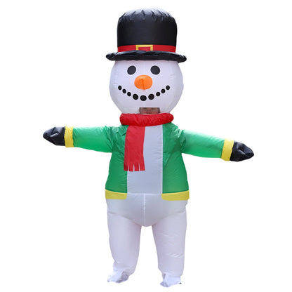Inflatables Christmas Costume Inflatable Santa Costumes Snowman Gingerbread Man - ChildAngle