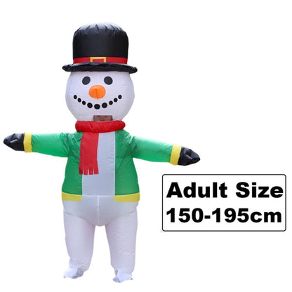 Inflatables Christmas Costume Inflatable Santa Costumes Snowman Gingerbread Man - ChildAngle