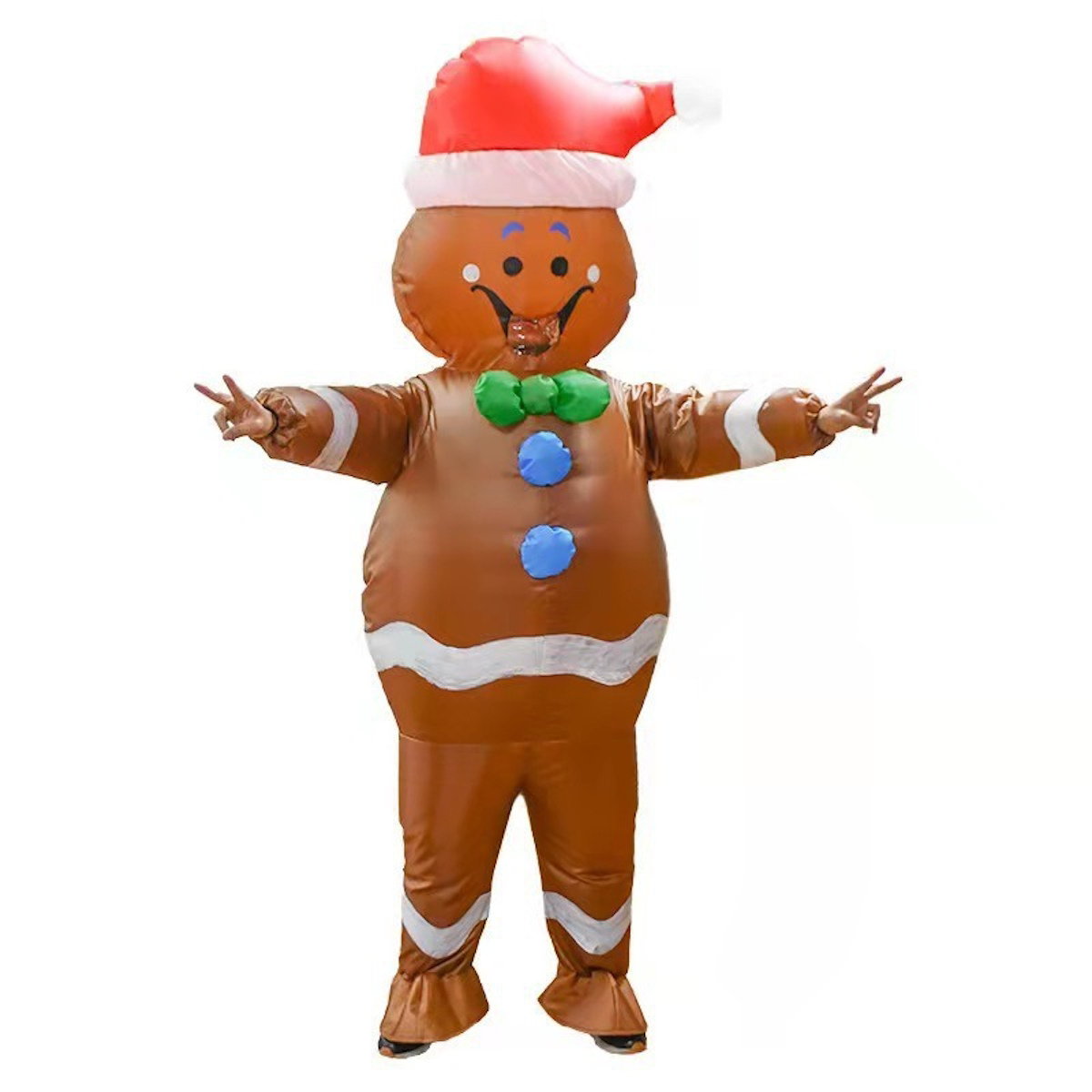 Inflatables Christmas Costume Inflatable Santa Costumes Snowman Gingerbread Man - ChildAngle