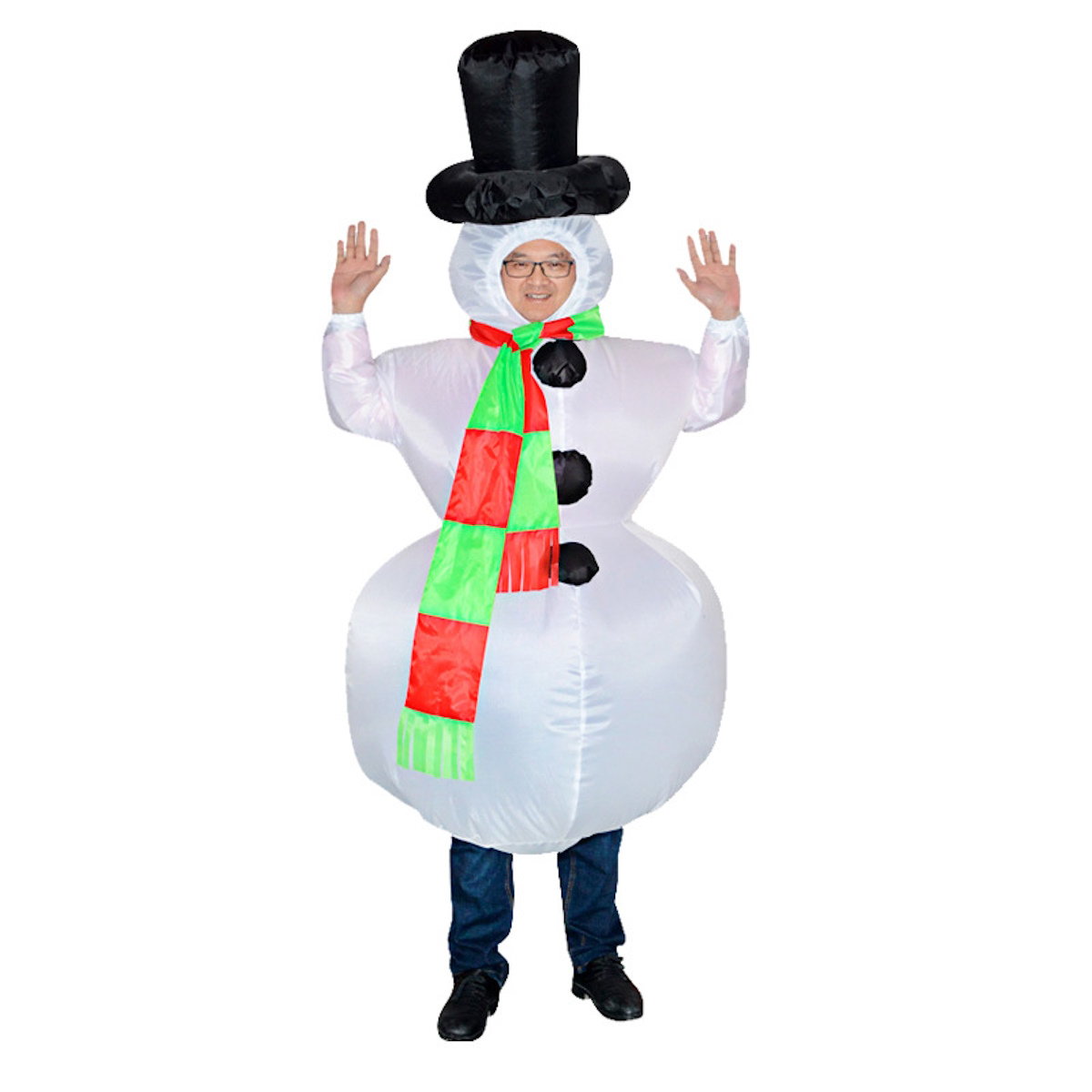 Inflatables Christmas Costume Inflatable Santa Costumes Snowman Gingerbread Man - ChildAngle