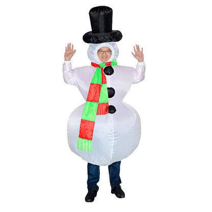 Inflatables Christmas Costume Inflatable Santa Costumes Snowman Gingerbread Man - ChildAngle