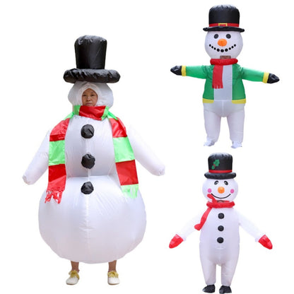 Inflatables Christmas Costume Inflatable Santa Costumes Snowman Gingerbread Man - ChildAngle