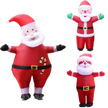 Inflatables Christmas Costume Inflatable Santa Costumes Snowman Gingerbread Man - ChildAngle