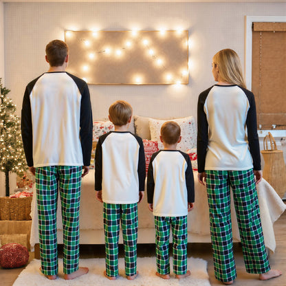 We Wish You A Merry Christmas Letter Print Christmas Tree Family Matching Pajama Set - ChildAngle