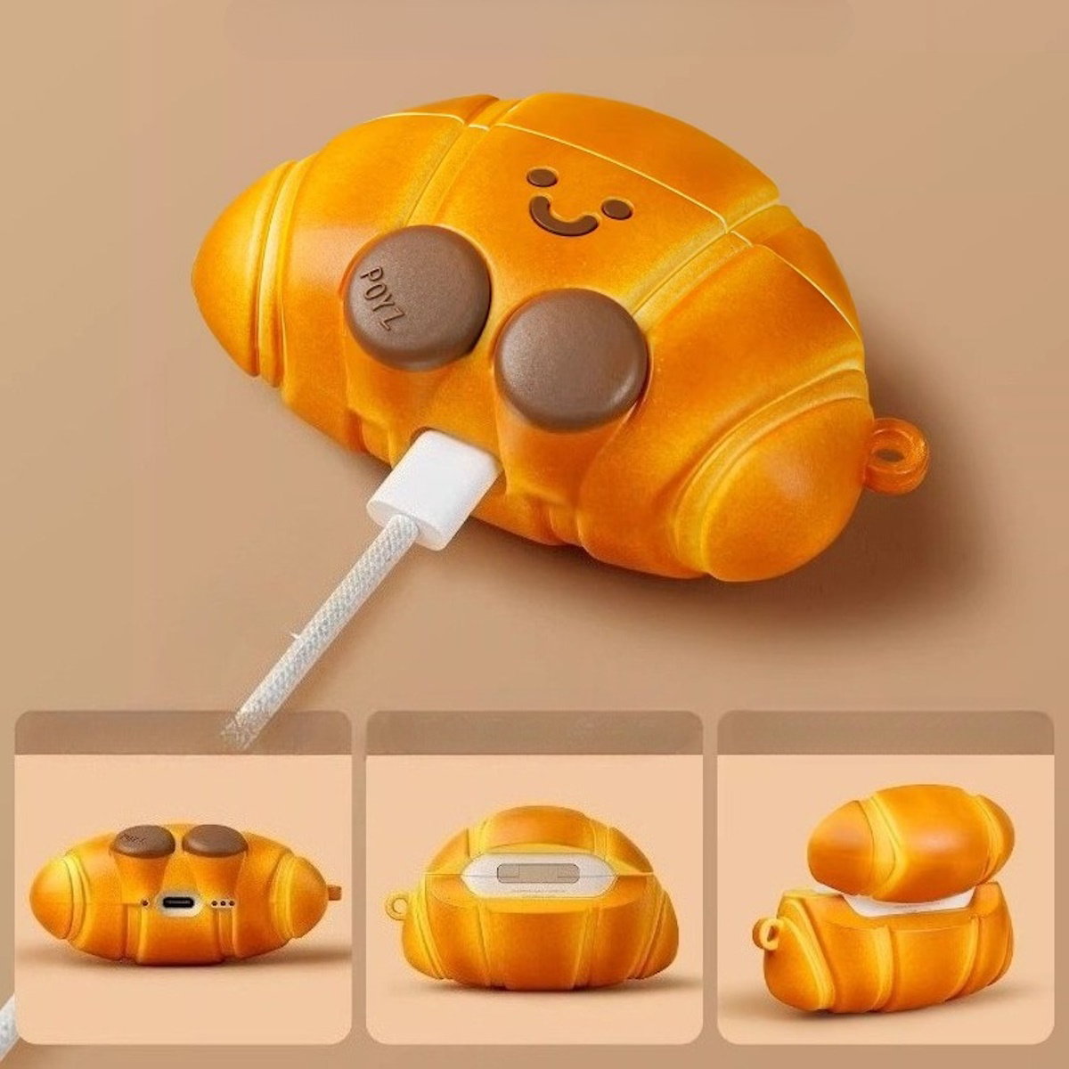 Croissant AirPods Case - ChildAngle