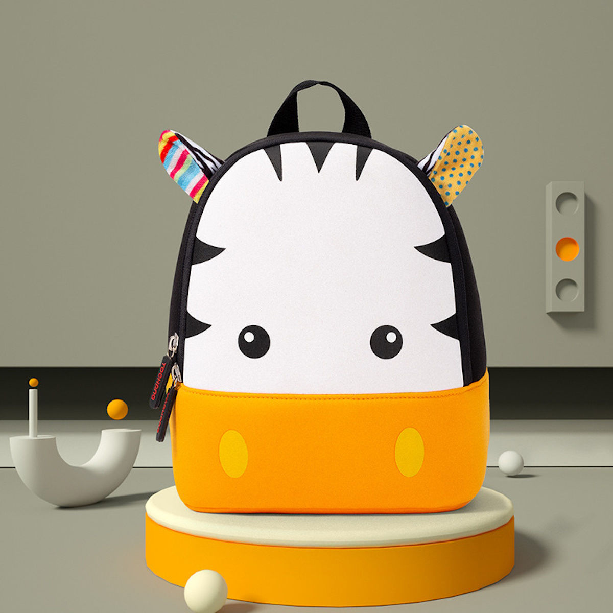 Cute Cartoon Animal with 3D Ears Kindergarten Backpack for Toddlers, D Cute Cartoon Animal with 3D Ears Kindergarten Backpack for Toddlers, D