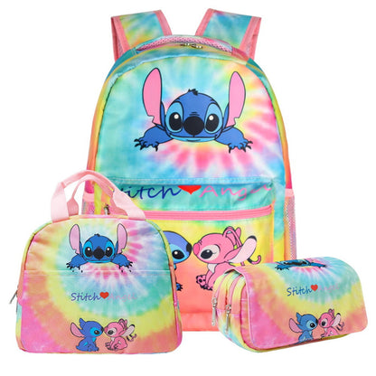 Roblox Stitch Sanrio Kuromi Hello Kitty Cinnamoroll 3PCS Cute Cartoon Backpack and Lunchbox Pencil Case Set for School - ChildAngle