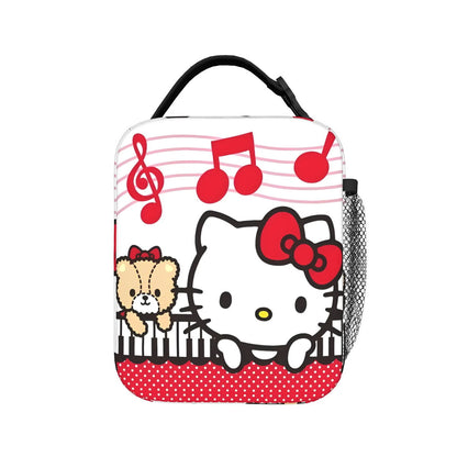 Cute Pattern Hello Kitty Lunch Bags Portable Insulated School Lunch Bag - ChildAngle