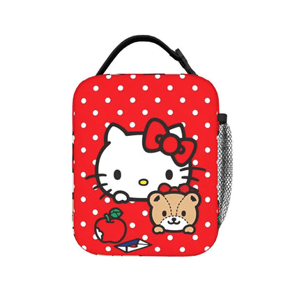 Cute Pattern Hello Kitty Lunch Bags Portable Insulated School Lunch Bag - ChildAngle