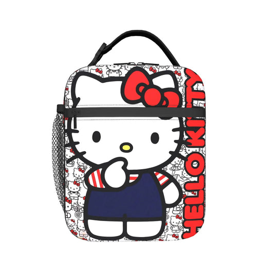 Cute Pattern Hello Kitty Lunch Bags Portable Insulated School Lunch Bag - ChildAngle