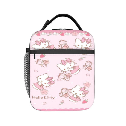 Cute Pattern Hello Kitty Lunch Bags Portable Insulated School Lunch Bag - ChildAngle