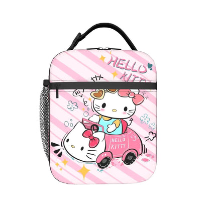 Cute Pattern Hello Kitty Lunch Bags Portable Insulated School Lunch Bag - ChildAngle