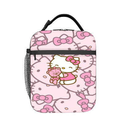 Cute Pattern Hello Kitty Lunch Bags Portable Insulated School Lunch Bag - ChildAngle