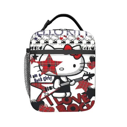 Cute Pattern Hello Kitty Lunch Bags Portable Insulated School Lunch Bag - ChildAngle
