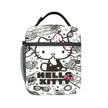 Cute Pattern Hello Kitty Lunch Bags Portable Insulated School Lunch Bag - ChildAngle