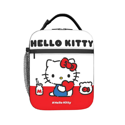 Cute Pattern Hello Kitty Lunch Bags Portable Insulated School Lunch Bag - ChildAngle