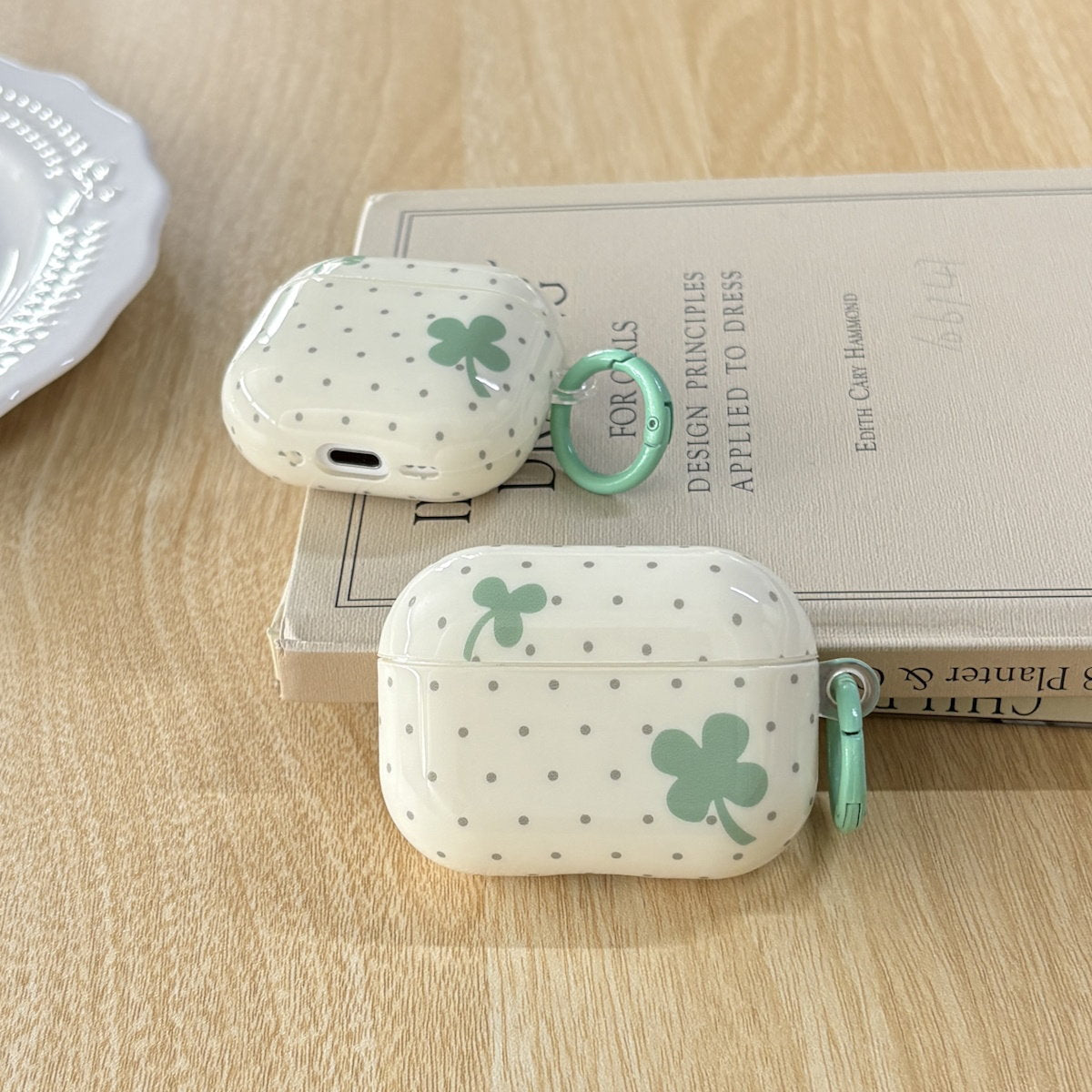 Clover Polka dot AirPods cases - ChildAngle