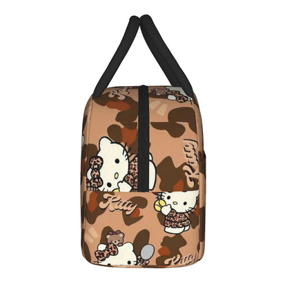 Hello Kitty Lunch Bags Portable Insulated Tote for Schools - ChildAngle