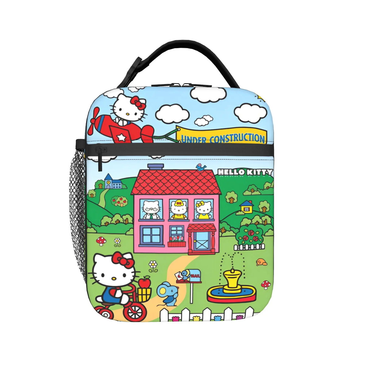 Hello Kitty Lunch Bag Portable Insulated Tote for Girls - ChildAngle