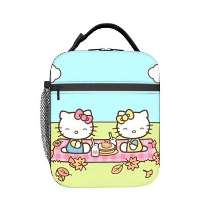 Hello Kitty Lunch Bag Portable Insulated Tote for Girls - ChildAngle