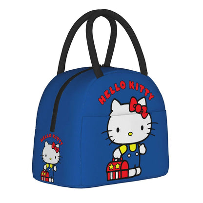 Hello Kitty Lunch Bags Portable Insulated Tote for Schools - ChildAngle