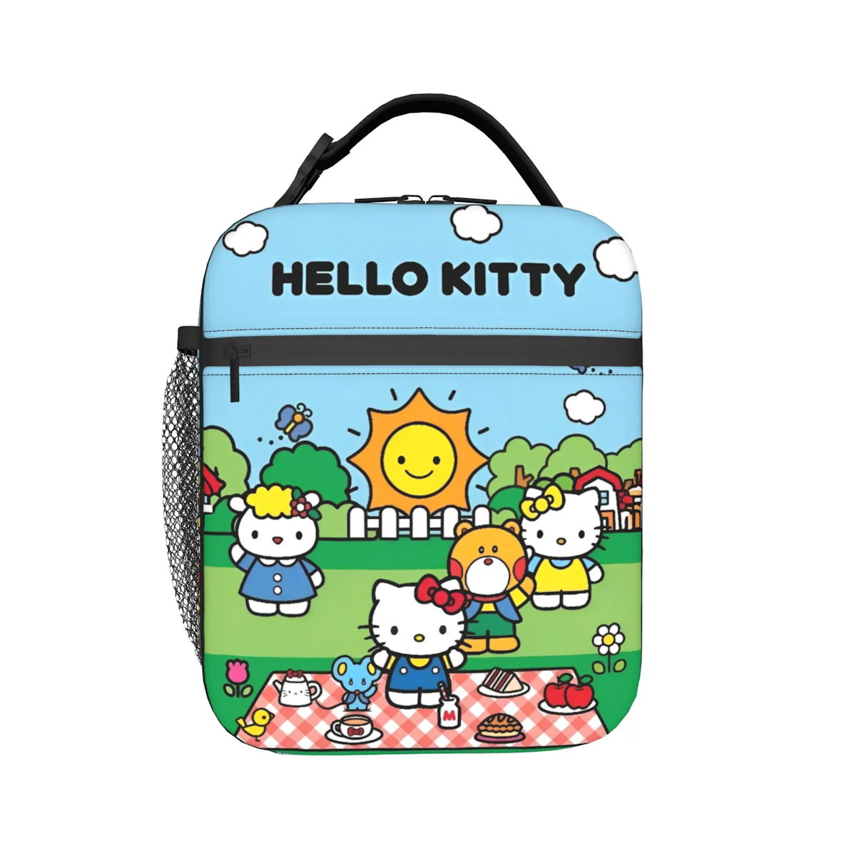 Hello Kitty Lunch Bag Portable Insulated Tote for Girls - ChildAngle