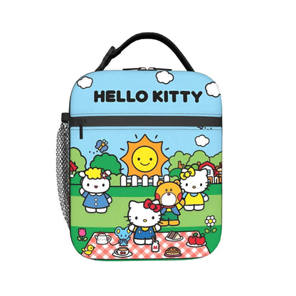 Hello Kitty Lunch Bag Portable Insulated Tote for Girls - ChildAngle