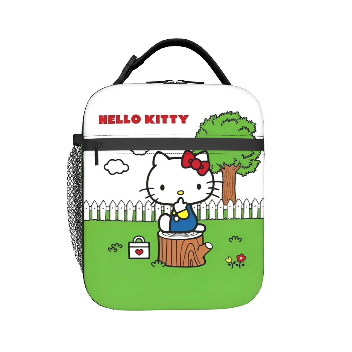 Hello Kitty Lunch Bag Portable Insulated Tote for Girls - ChildAngle