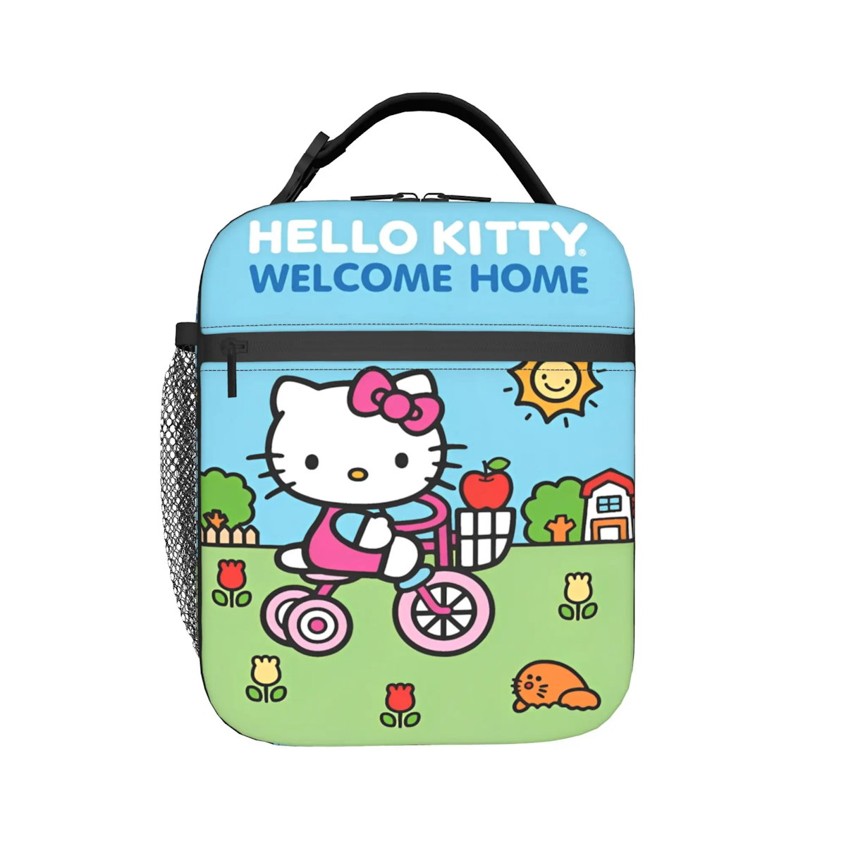 Hello Kitty Lunch Bag Portable Insulated Tote for Girls - ChildAngle