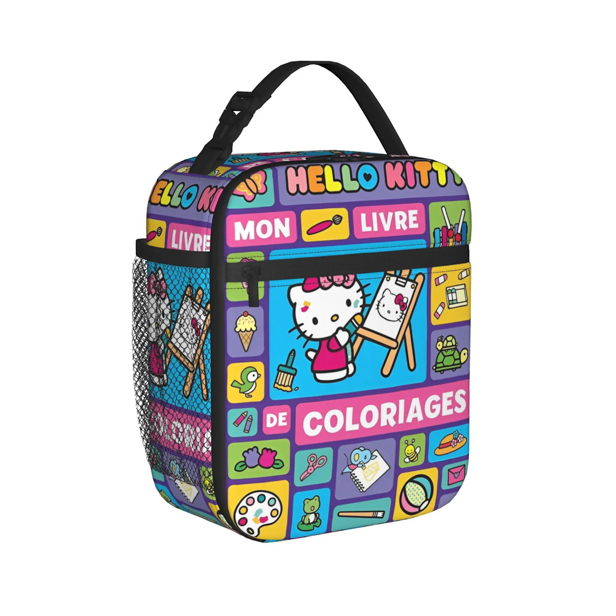 Hello Kitty Lunch Bag Portable Insulated Tote for Girls - ChildAngle