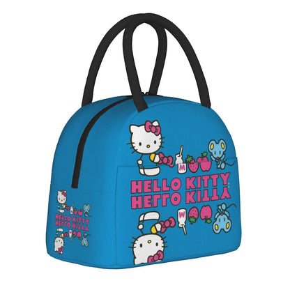 Hello Kitty Lunch Bags Portable Insulated Tote for Schools - ChildAngle