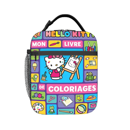 Hello Kitty Lunch Bag Portable Insulated Tote for Girls - ChildAngle
