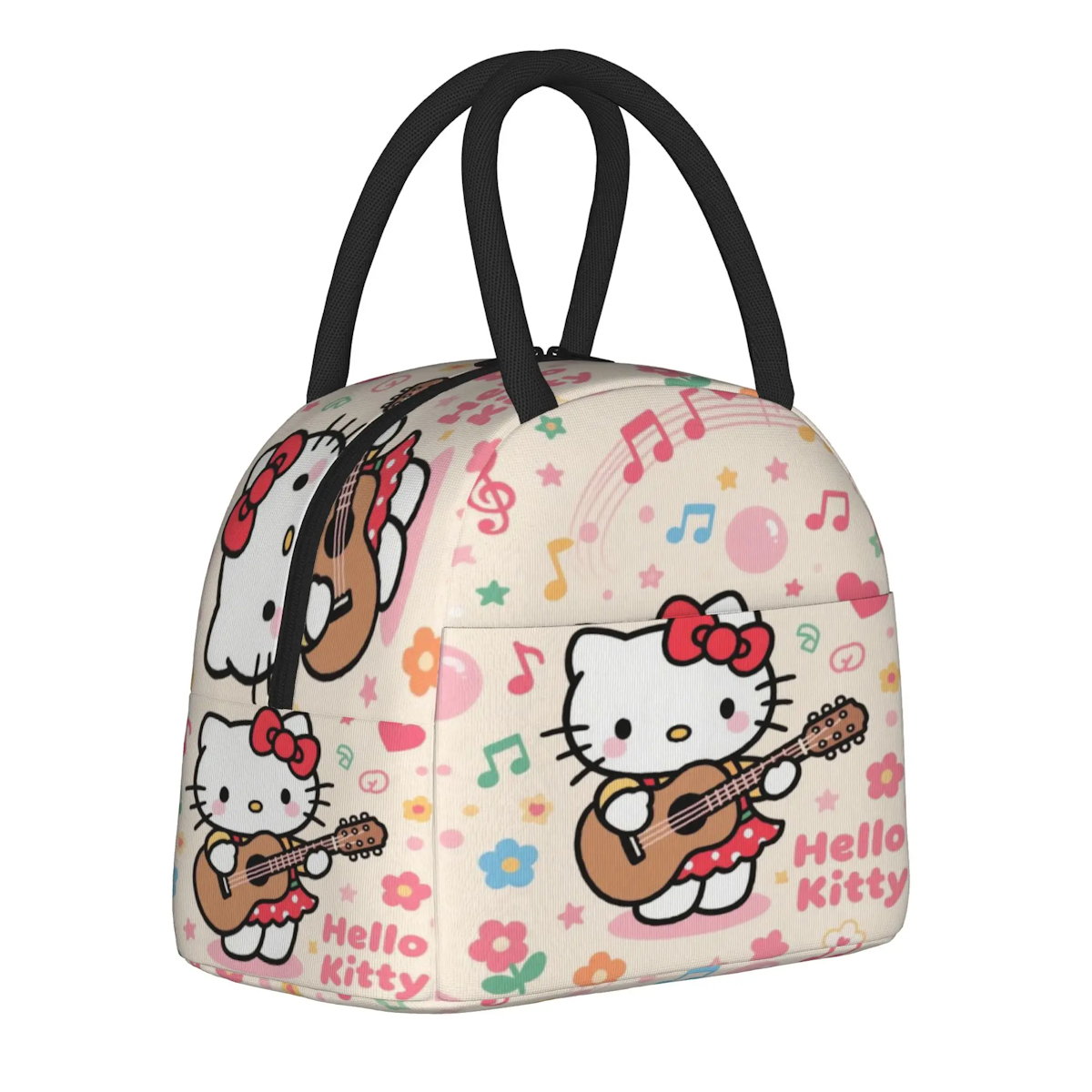 Hello Kitty Lunch Bags Portable Insulated Tote for Schools - ChildAngle