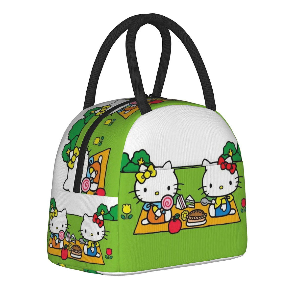 Hello Kitty Lunch Bags Portable Insulated Tote for Schools - ChildAngle