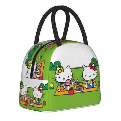 Hello Kitty Lunch Bags Portable Insulated Tote for Schools - ChildAngle