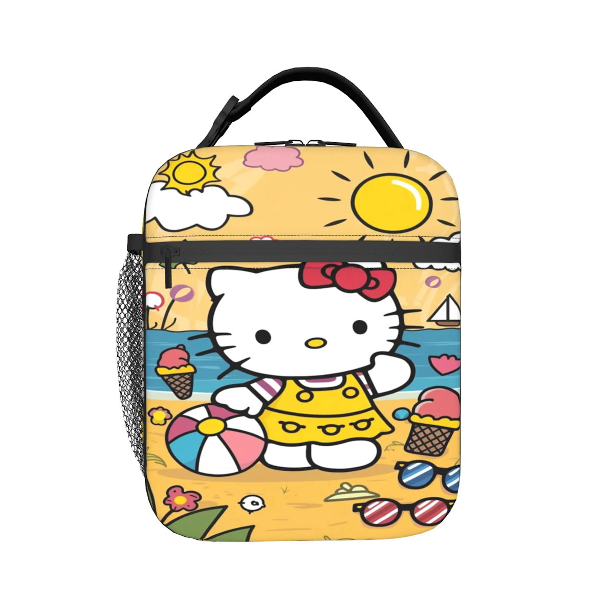 Hello Kitty Lunch Bag Portable Insulated Tote for Girls - ChildAngle