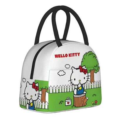 Hello Kitty Lunch Bags Portable Insulated Tote for Schools - ChildAngle