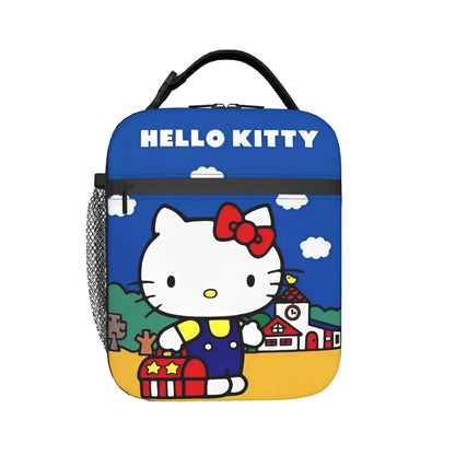 Hello Kitty Lunch Bag Portable Insulated Tote for Girls - ChildAngle