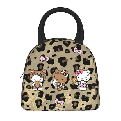 Hello Kitty Lunch Bags Portable Insulated Tote for Schools - ChildAngle